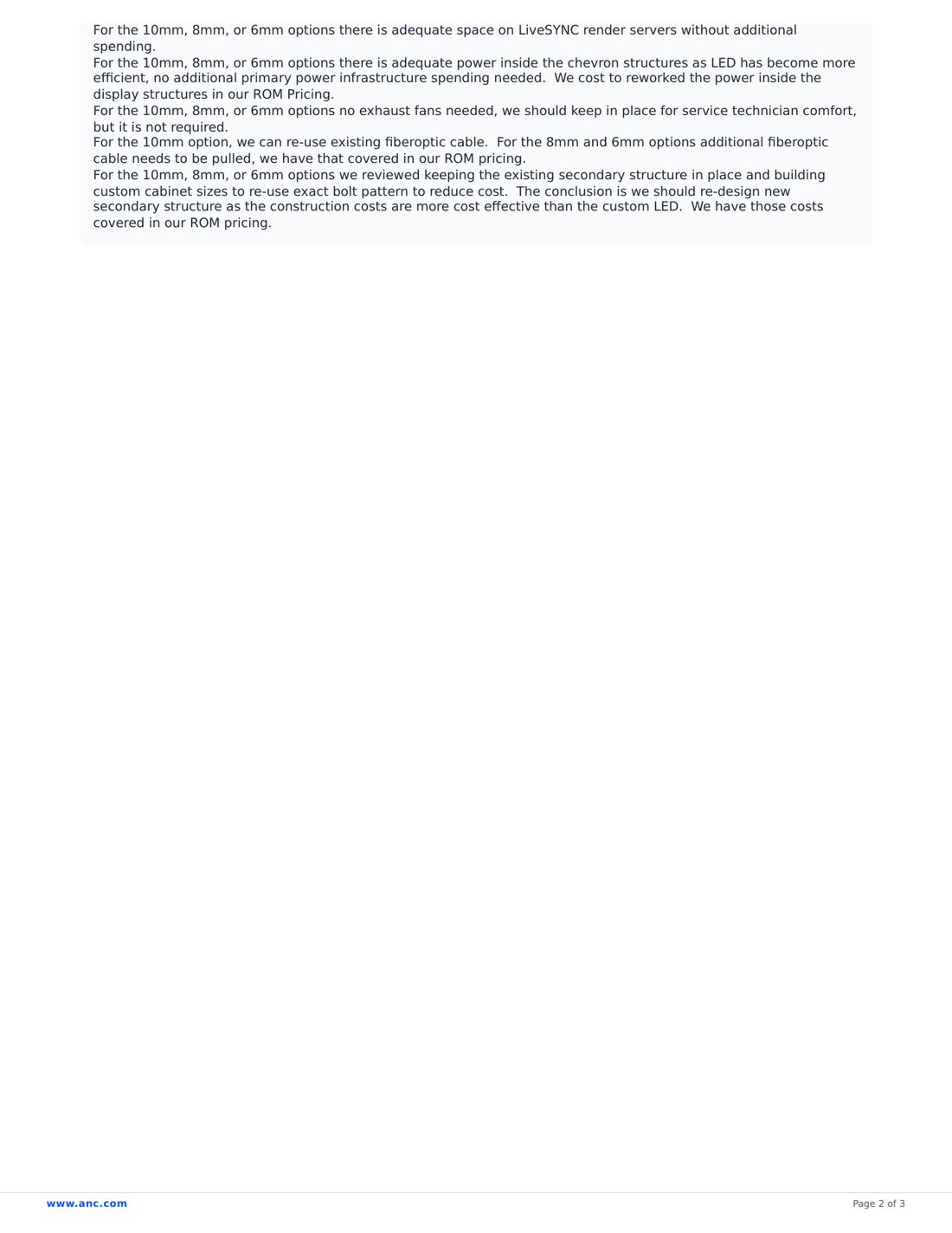 Dodgers display specifications page